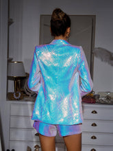 Lottie Plunge Sequin Blazer Set